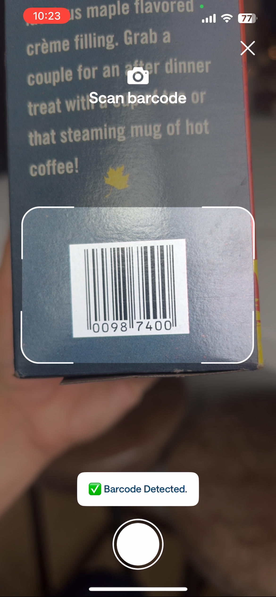 Scan a barcode